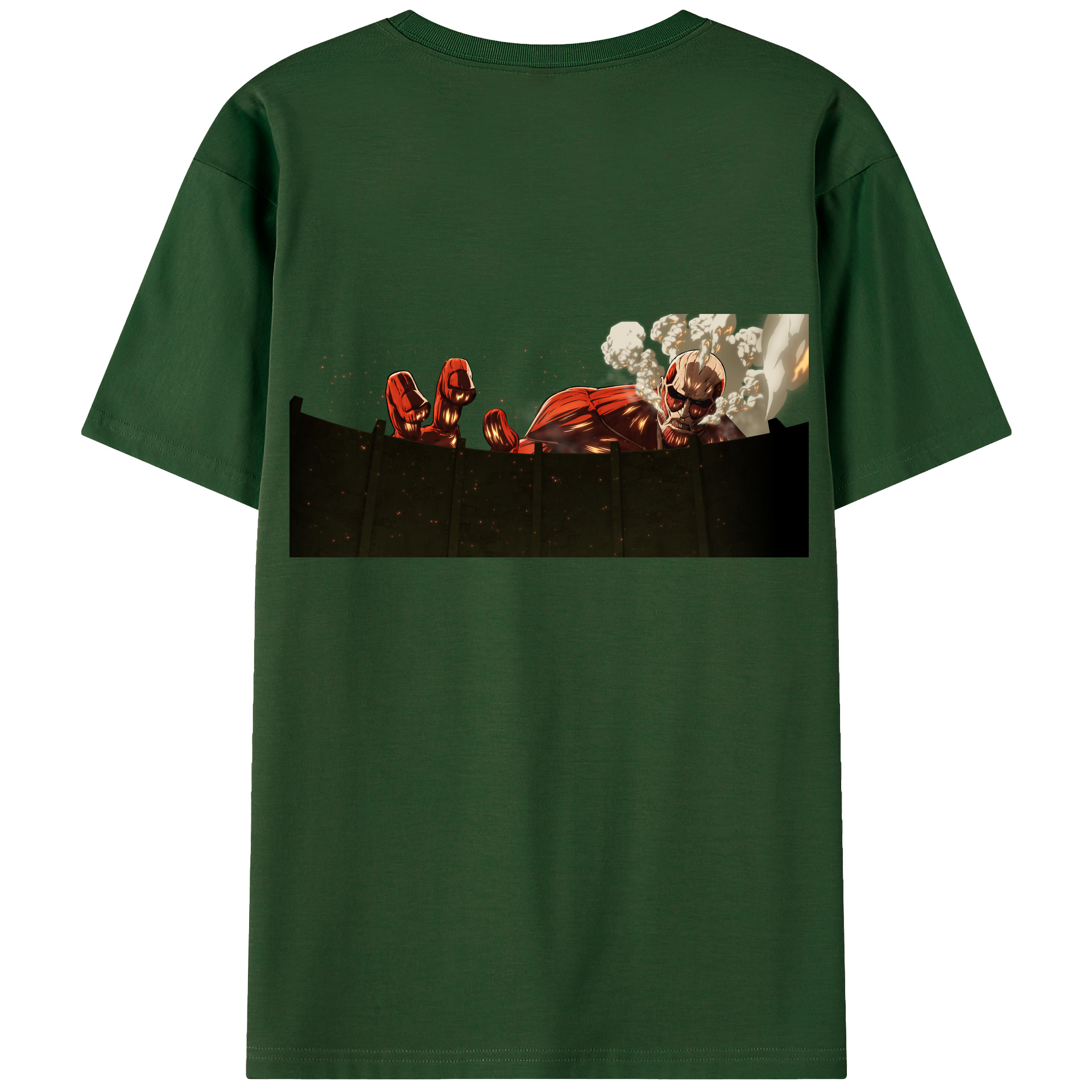 （画像用） 進撃の巨人 Attack on Titan 綿100％半袖Tシャツ（背面プリント）